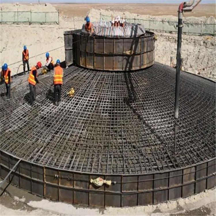 風電(diàn)基礎模具安裝在内蒙古呼和浩特